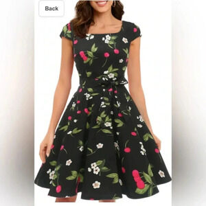 Bbonlinedress cotton cocktail dress Sz L NWOT #004